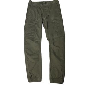H&M Army Green High Rise Cargo Pull on Jogger Pants Size Small